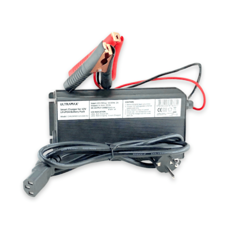 Ultramax LiFePO4 laturi 12V 20A 60-200Ah 12V Akuille Ultramax LiFePO4 laturi 12V 20A 60-200Ah 12V Akuille